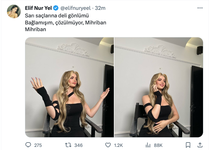 elif nur yel in yeni imaji sosyal medyada gundem oldu